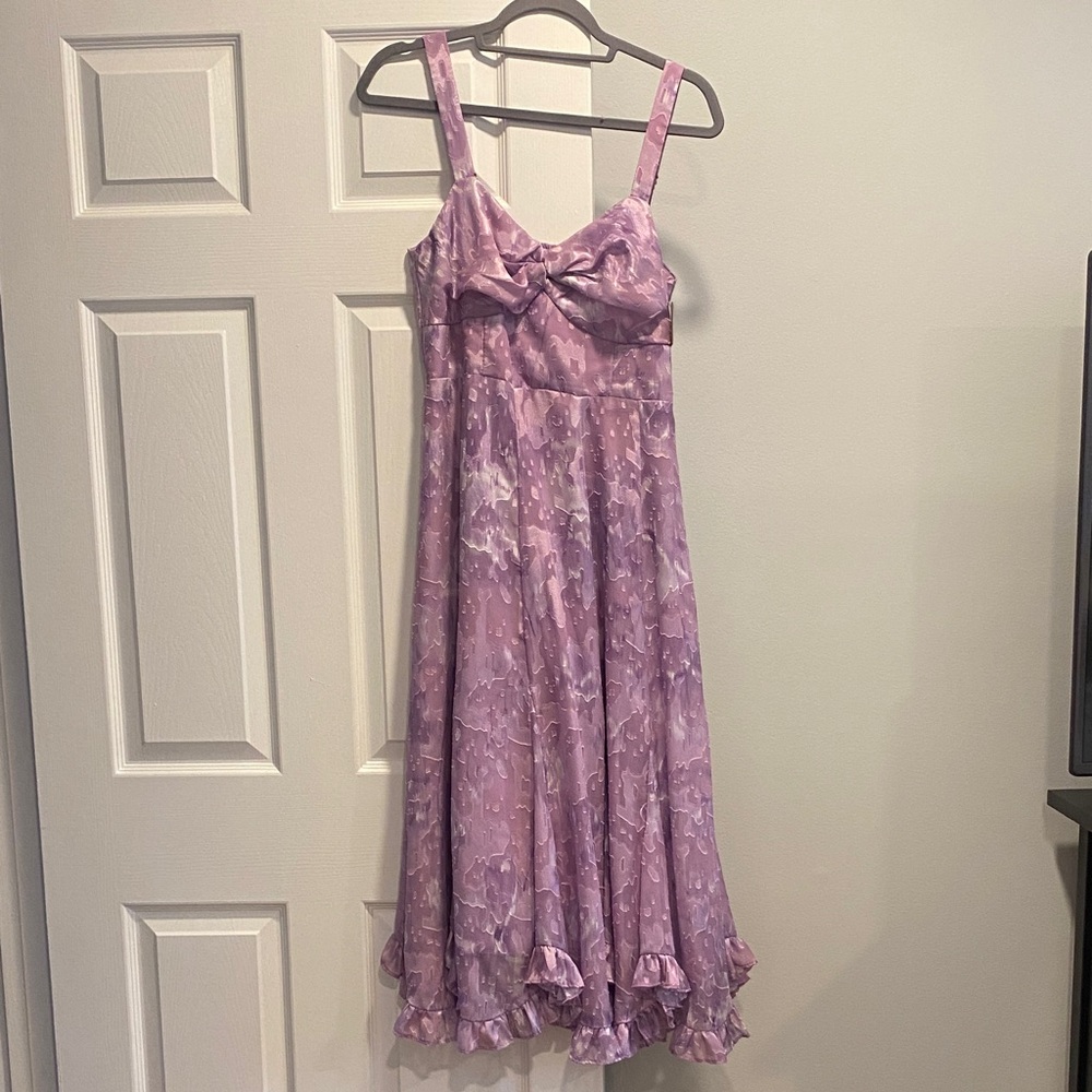 Hutch Floral Purple Formal Wedding guest dress